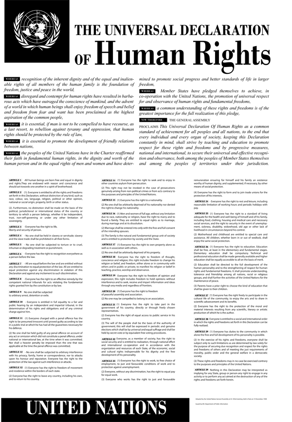 Image of UN Declaration of Human Rights